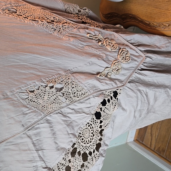 Vintage 80s open front embellished cardigan - Picture 6 of 7